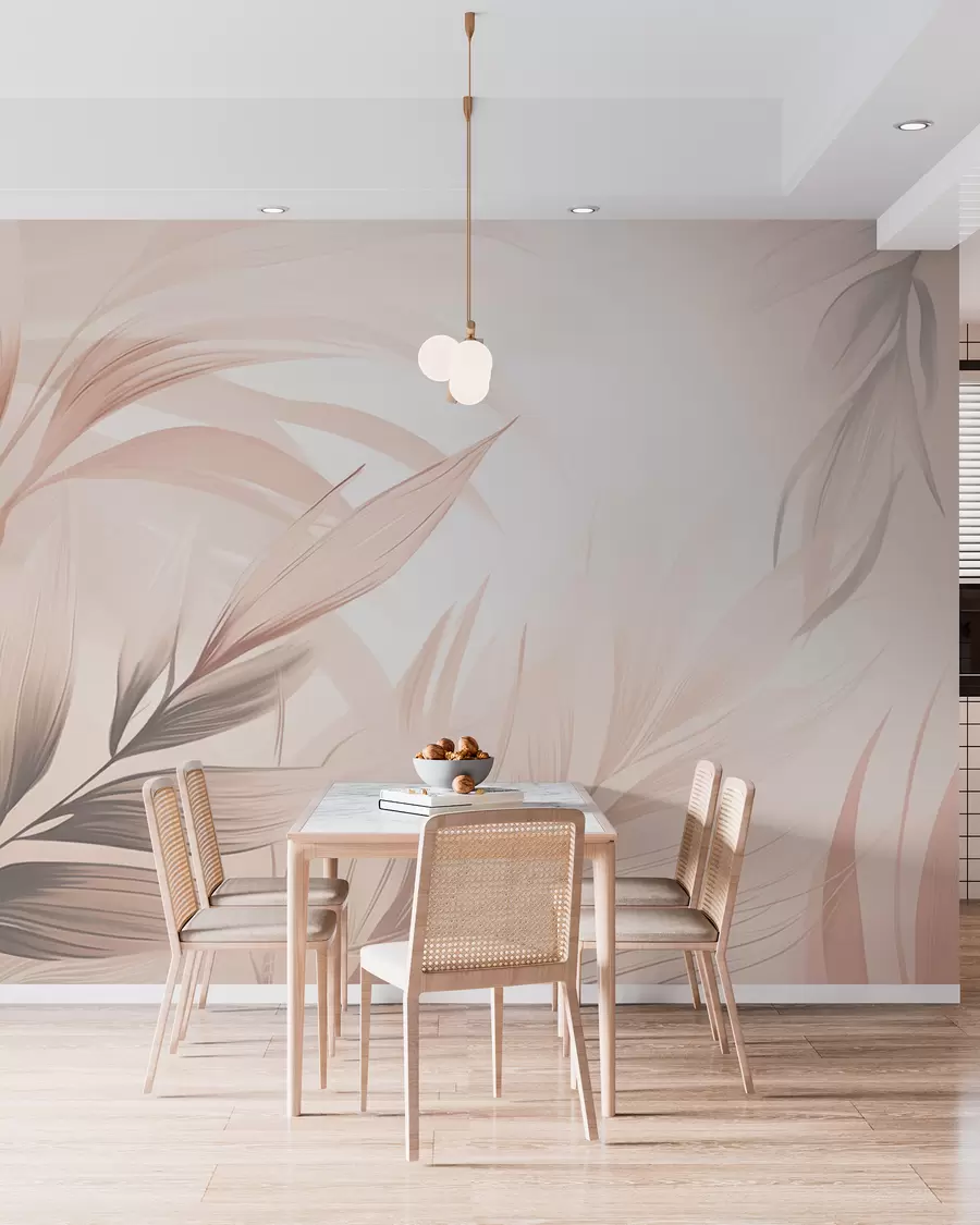 murales de pared Hojas puntiagudas w05742