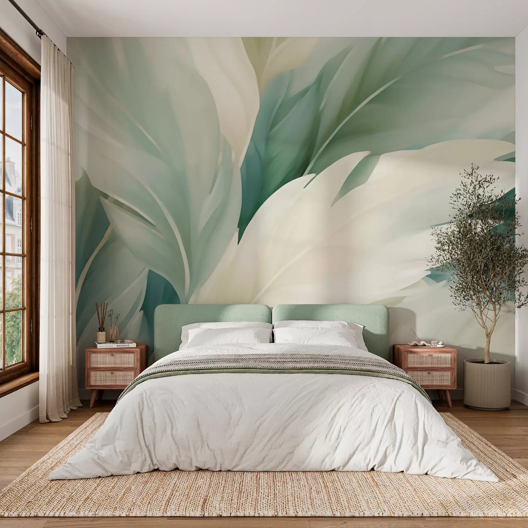 murales de pared Hojas puntiagudas w05744