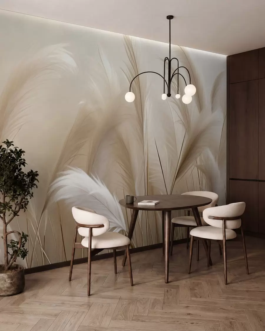 murales de pared Hierba de la pampa w05716