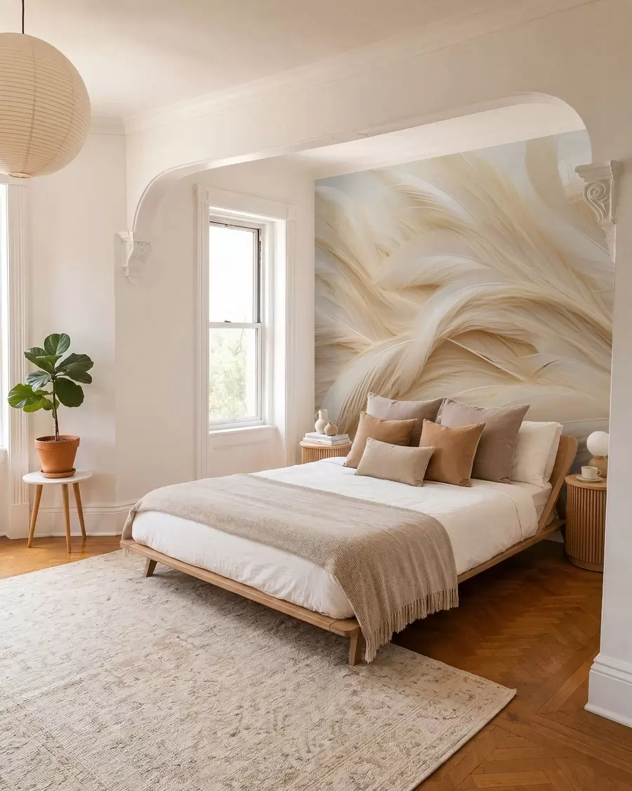 murales de pared plumas delicadas w05718