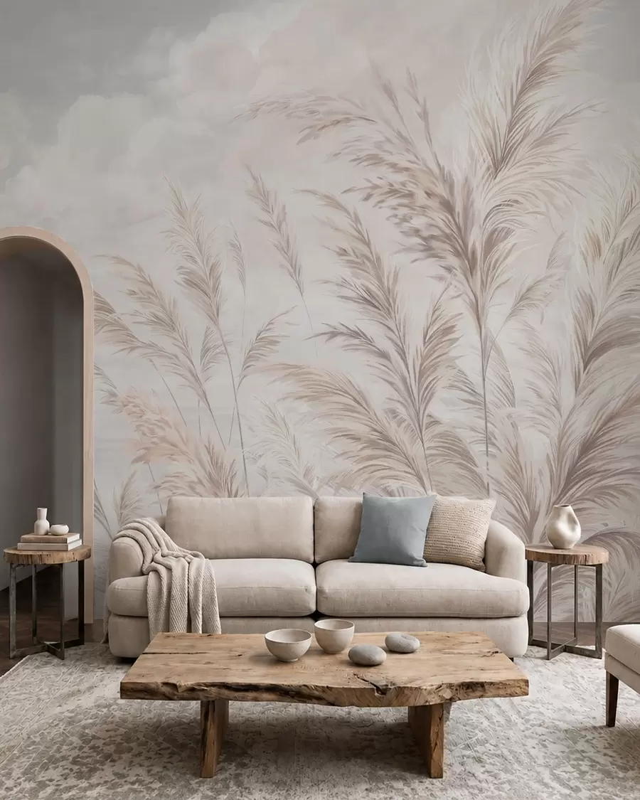 murales de pared Pradera en marfil w05735v1