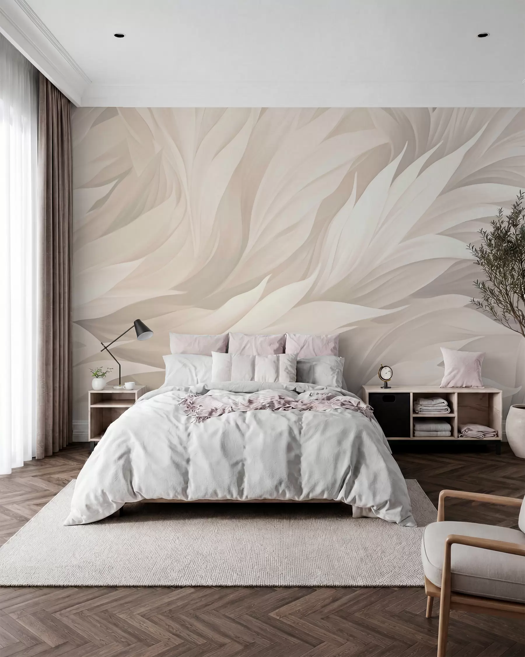 murales de pared Plumas w05773