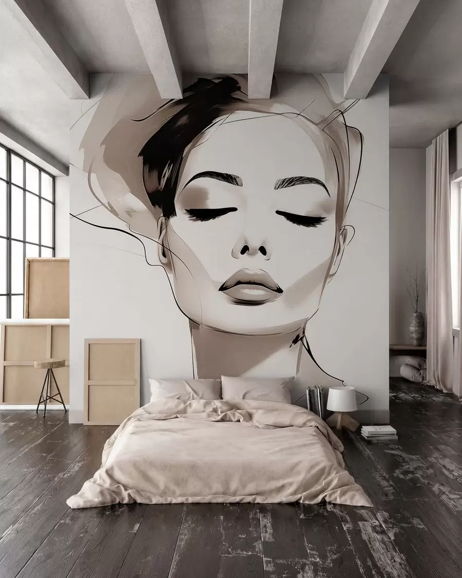murales de pared Conjuntos para niñas w09967