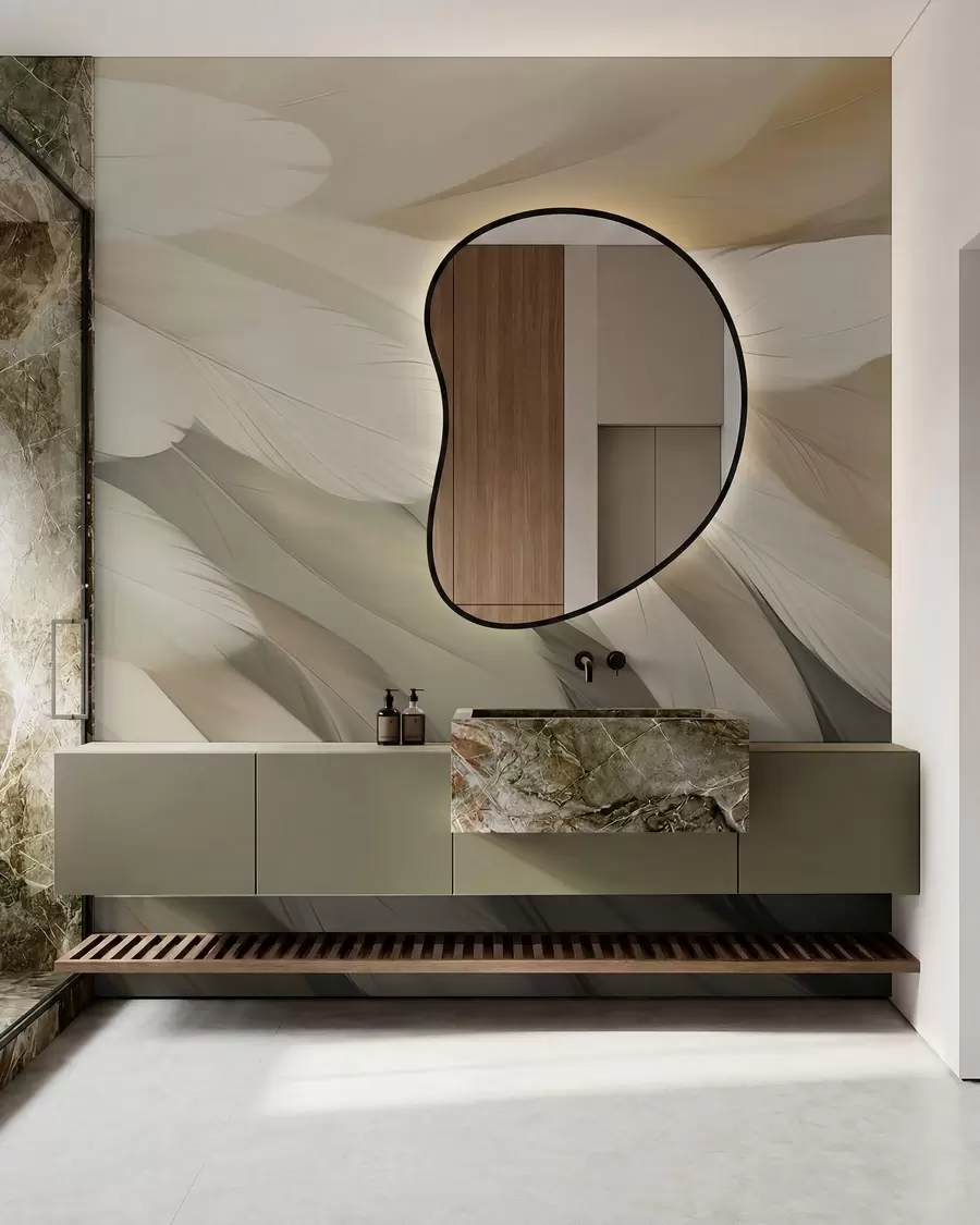 murales de pared Plumas w05791