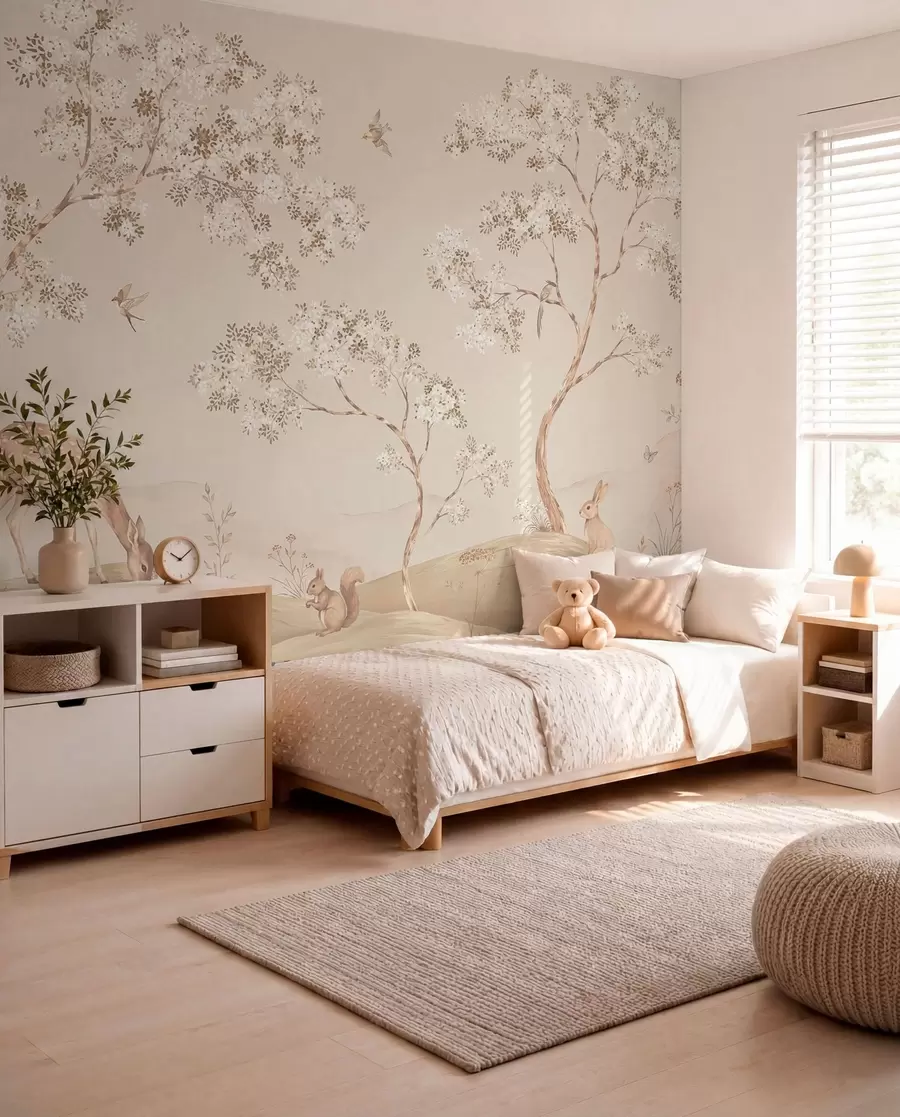 murales de pared Bosque en flor w05809
