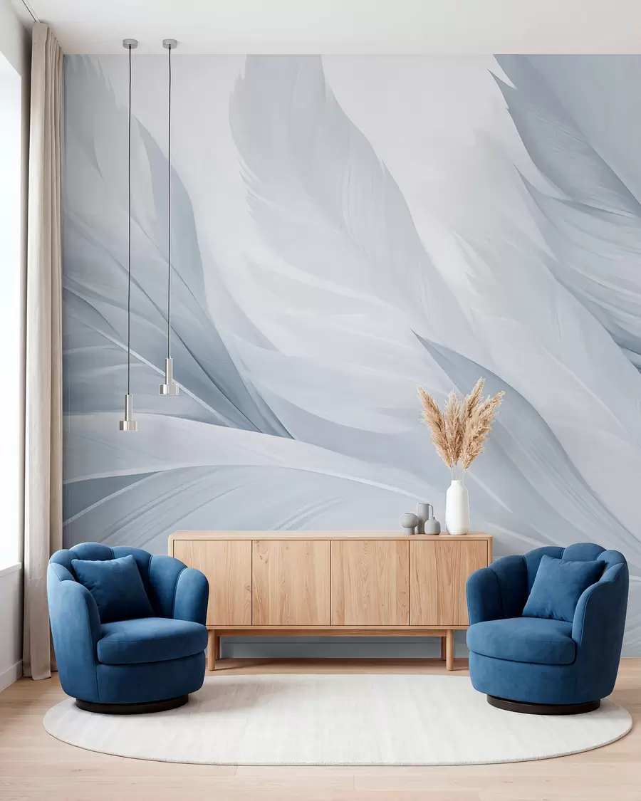 murales de pared Plumas w05793v2