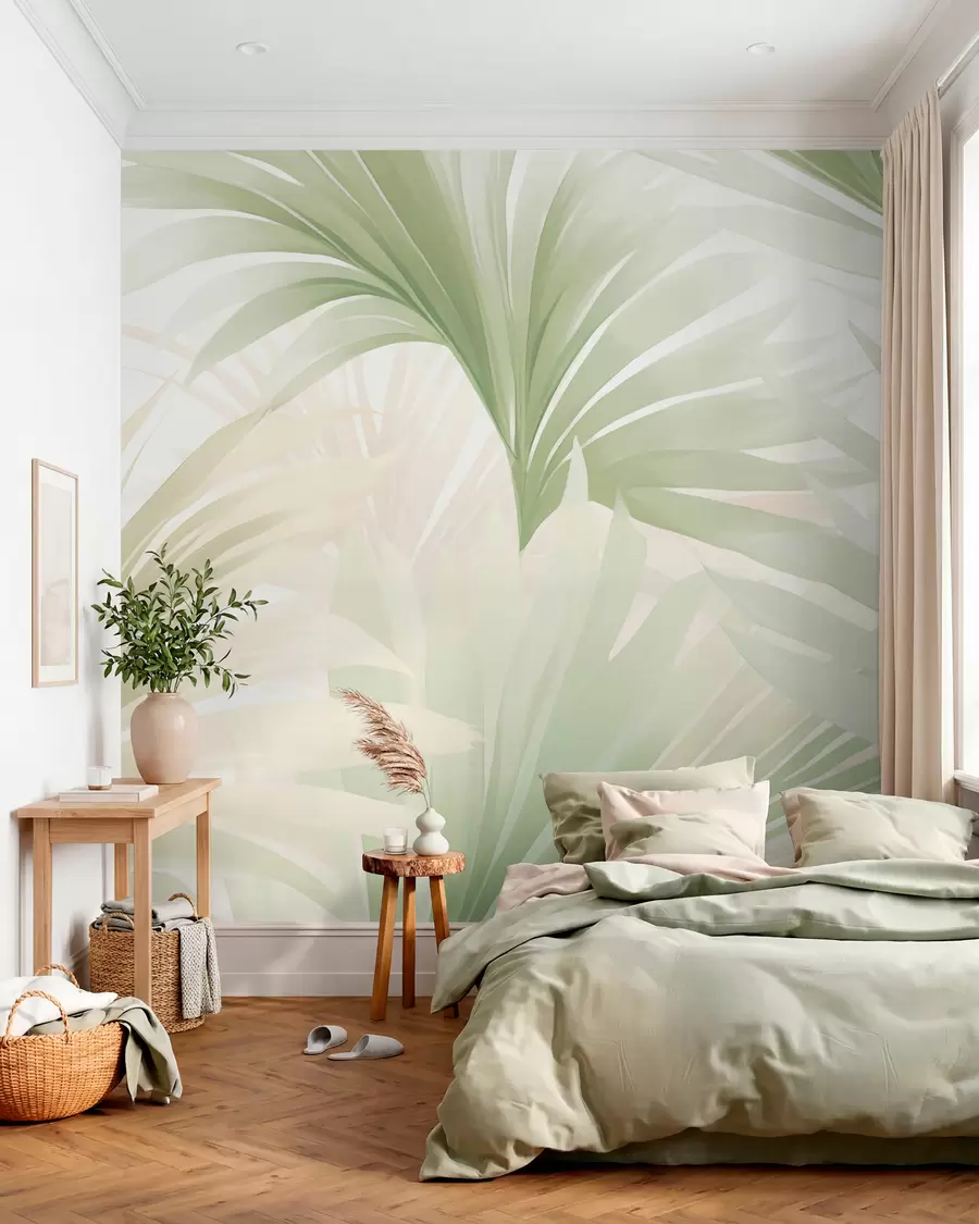 murales de pared Hojas de palma w05801