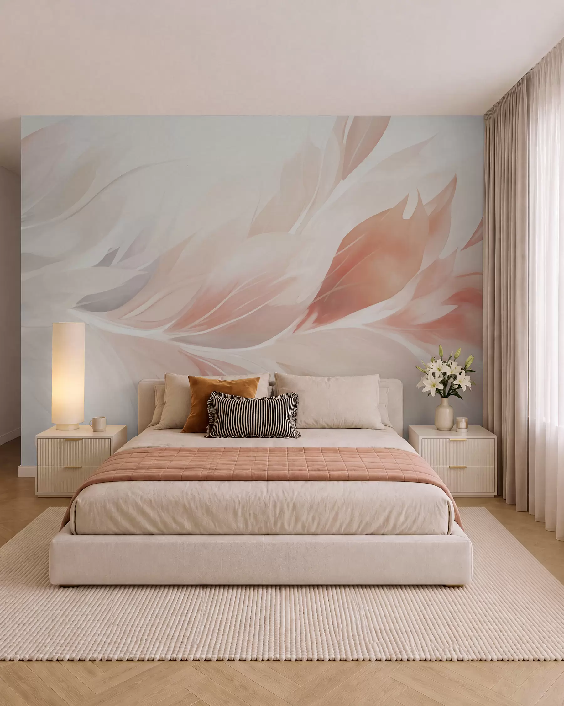 murales de pared Plumas w05763
