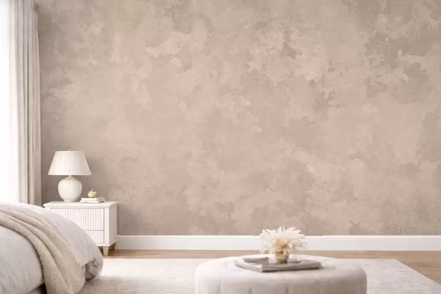 murales de pared Textura en un tono beige almendra cálido con suaves transiciones tonales naturales w05814