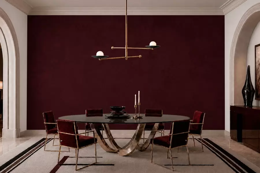 murales de pared Tono cereza intenso con un acabado suave y aterciopelado w05814v2