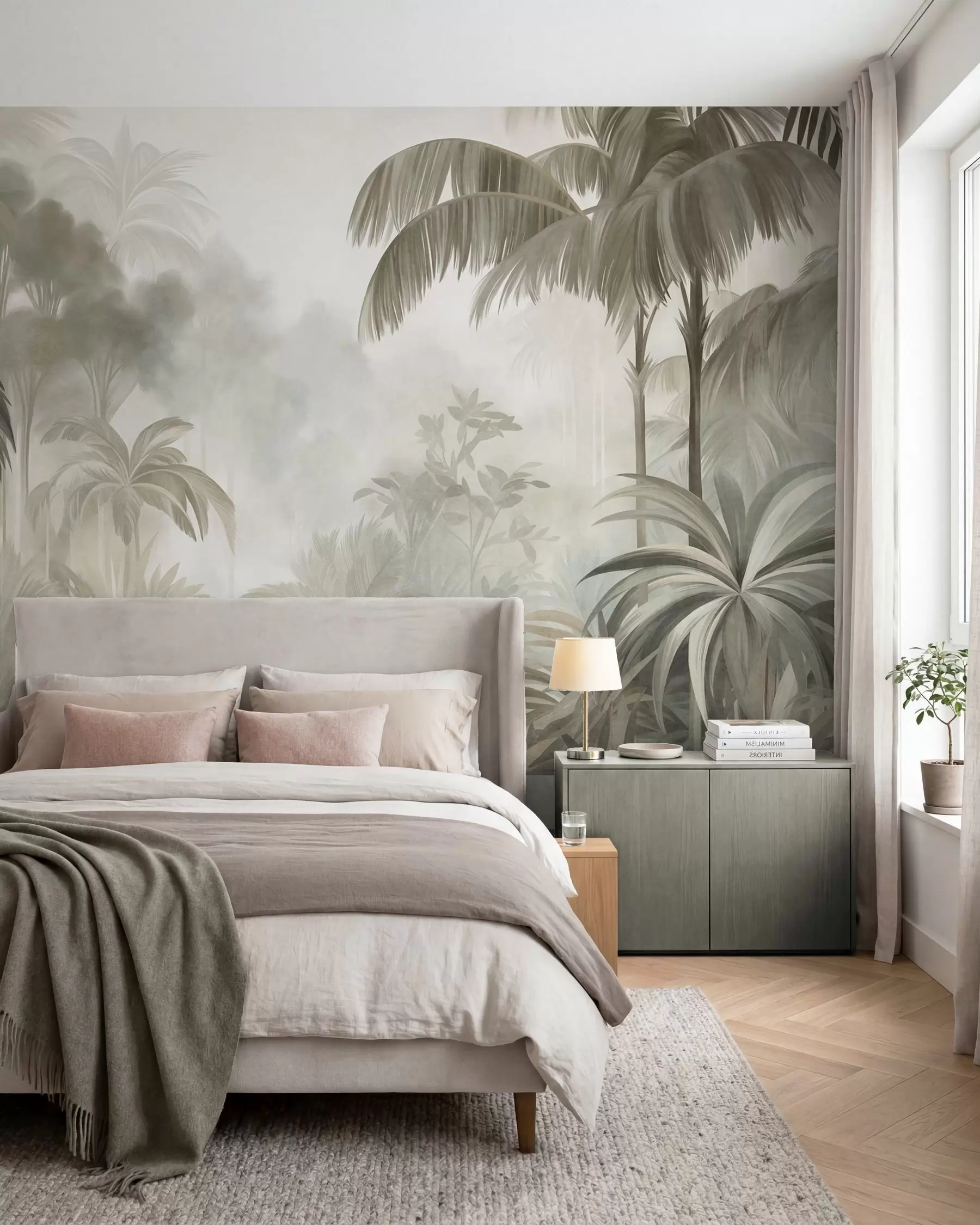 murales de pared Selva verde salvia w10016