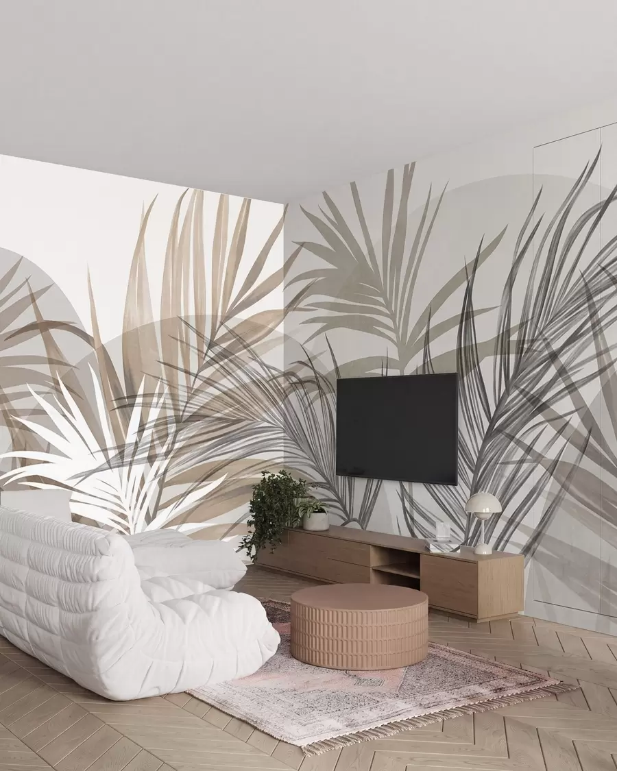 murales de pared Boceto de palmera w10025