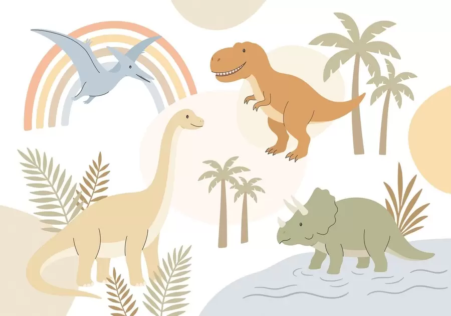murales de pared Dinosaurios w05842