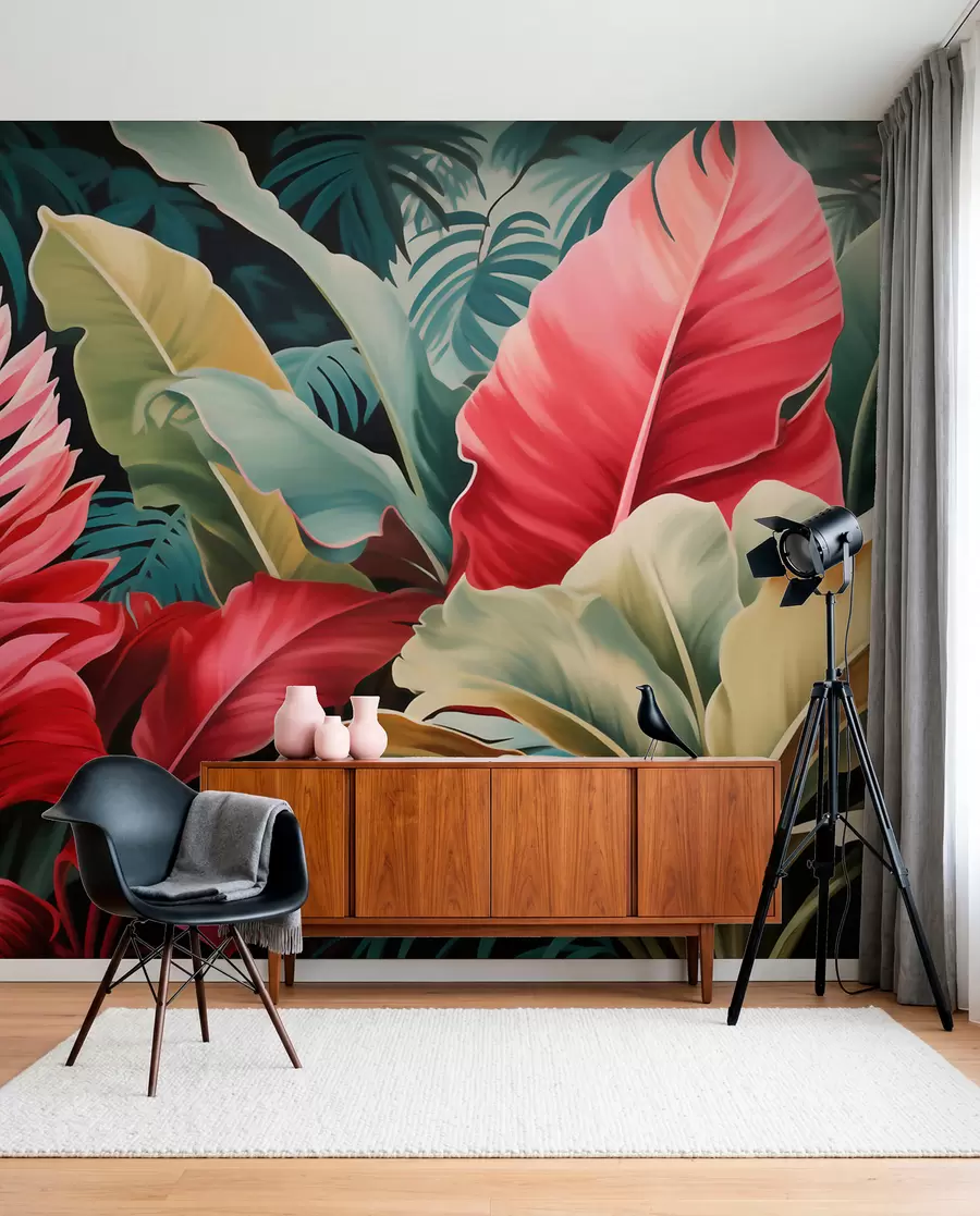 murales de pared Hojas de palmera w05936