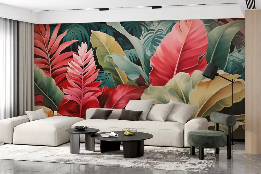 murales de pared Hojas de palmera w05936