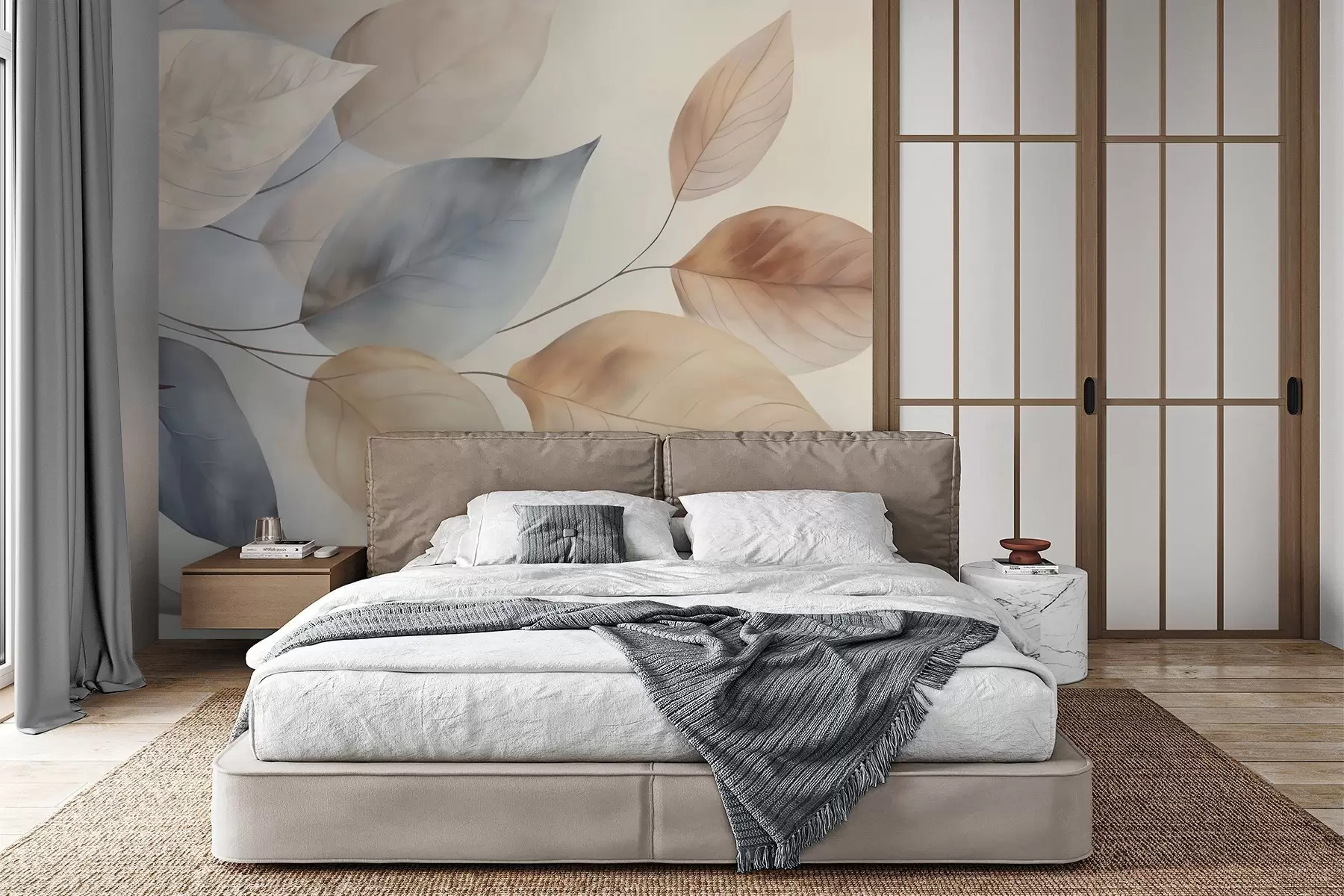 murales de pared Hojas abstractas w05946