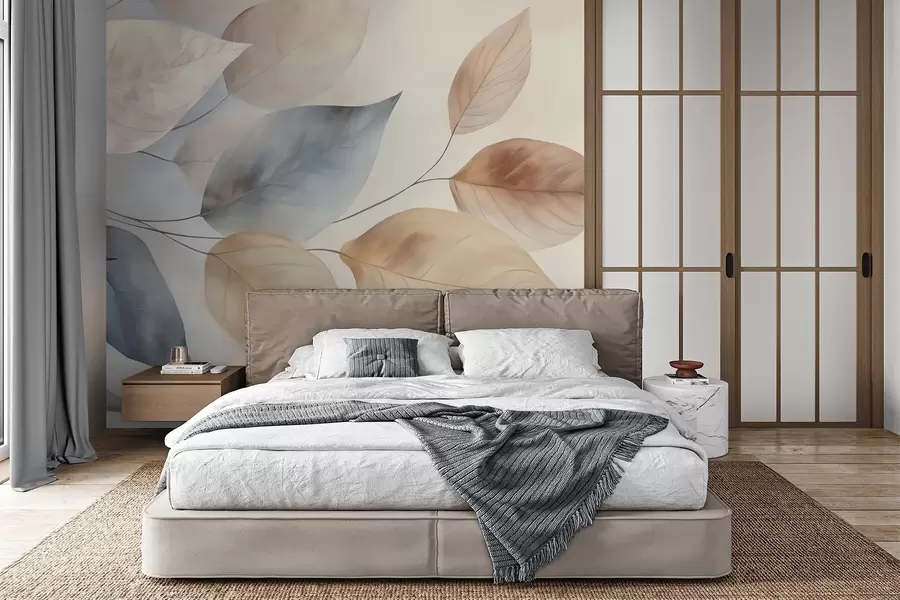 murales de pared Hojas abstractas w05946