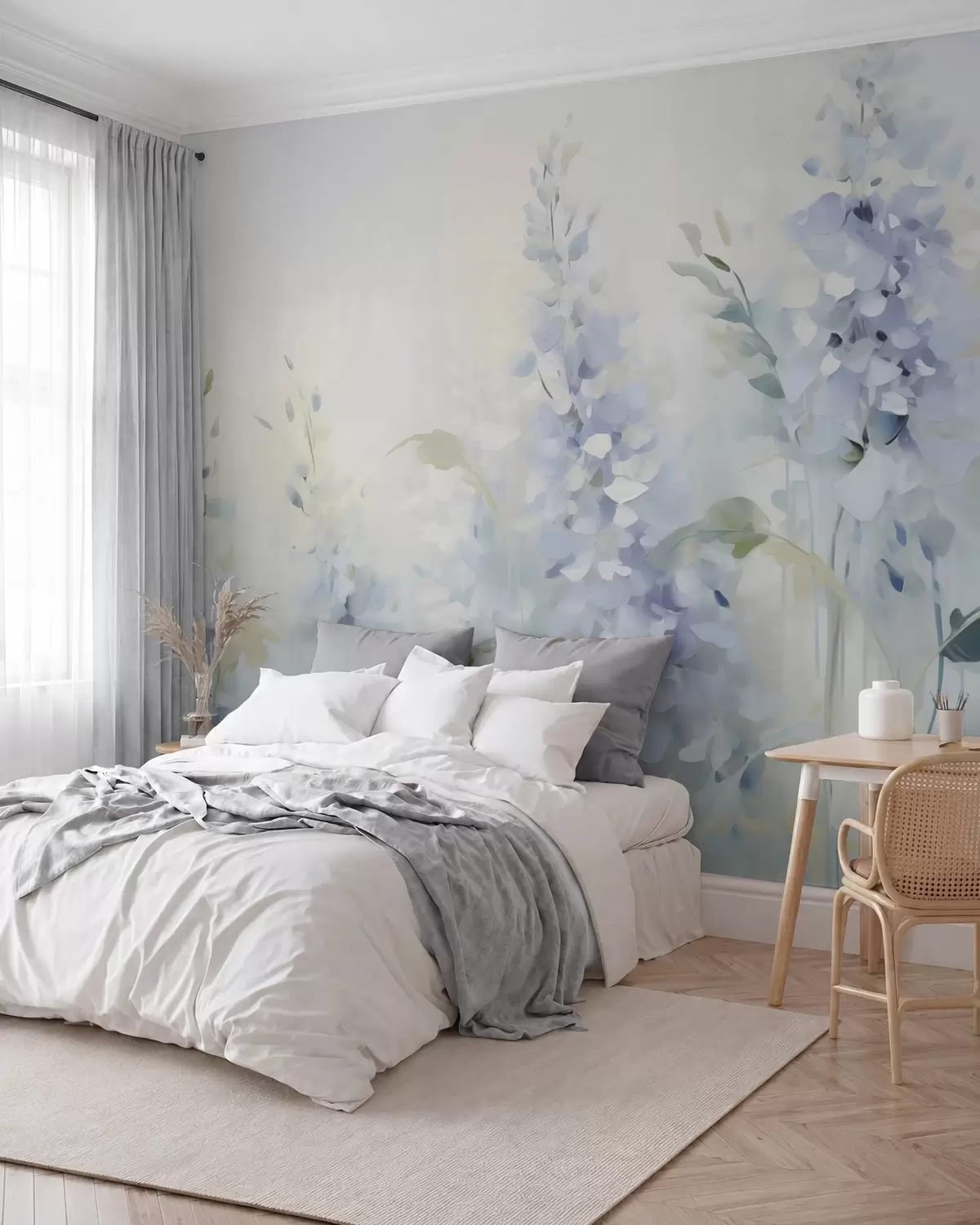 murales de pared flores abstractas w05995