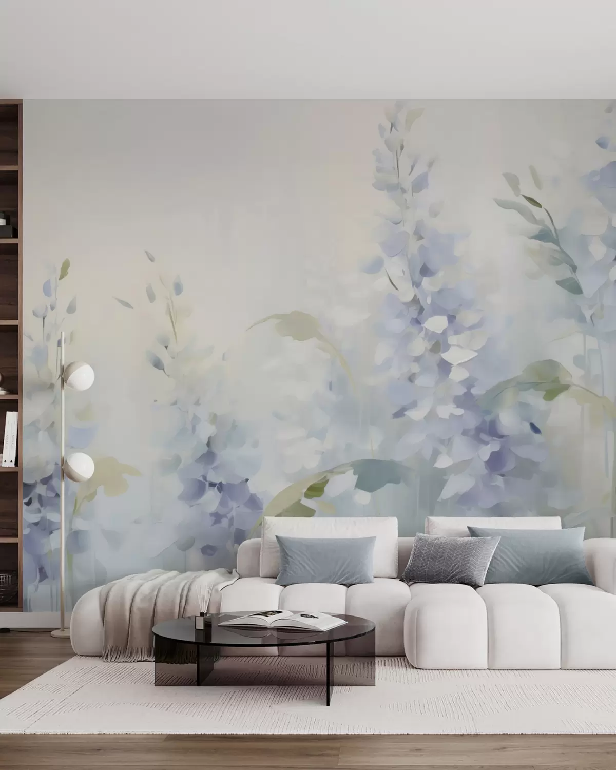 murales de pared flores abstractas w05995