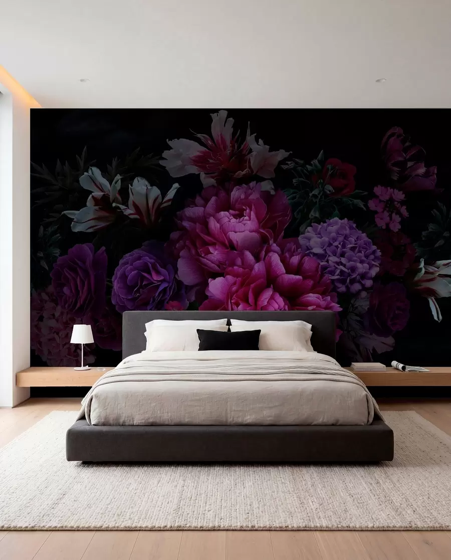 murales de pared Ramo de magníficas peonías u72224