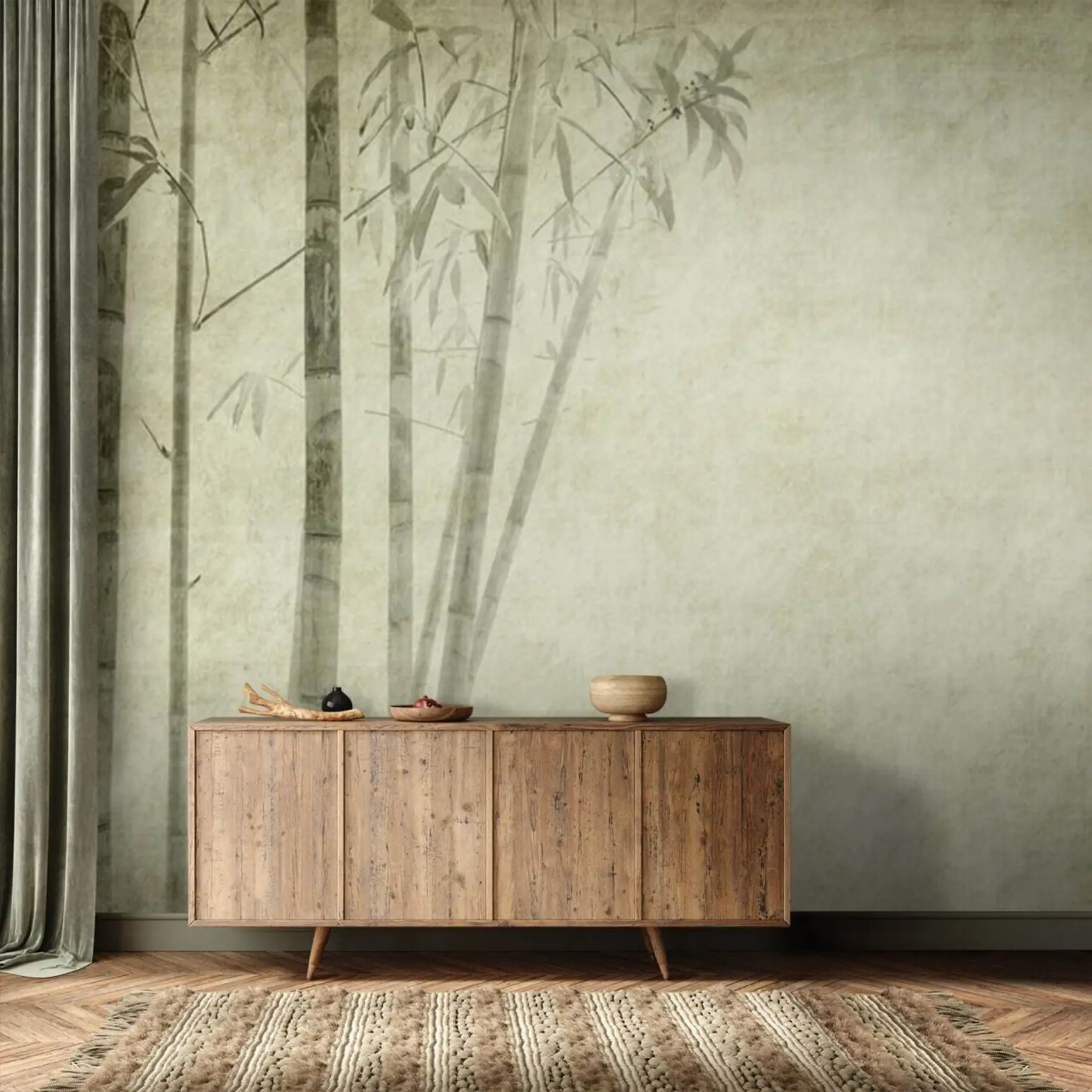 murales de pared Minimalismo Bambú u72564