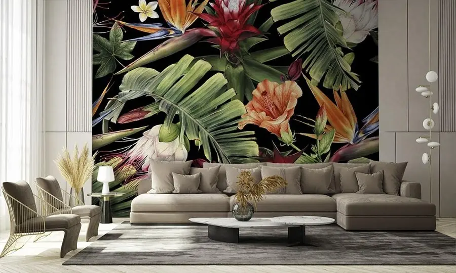 murales de pared Patrón tropical u72341