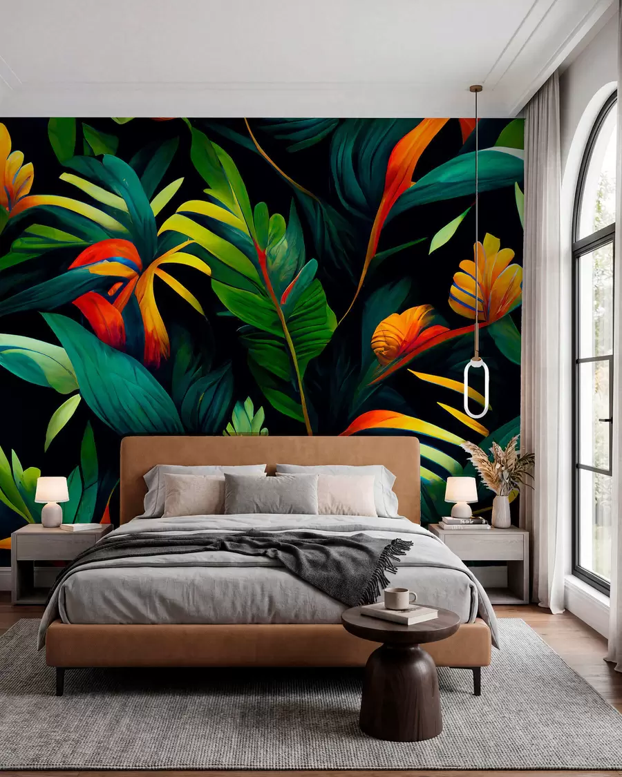murales de pared Jungla tropical brillante u72390