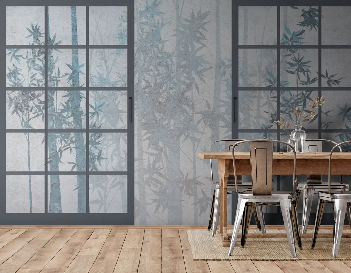 Murales de pared Bamboo y estilo japonés de estilo de puerta tradicional japonesa u73365 murales de pared Bamboo y estilo japonés de estilo de puerta tradicional japonesa u73365