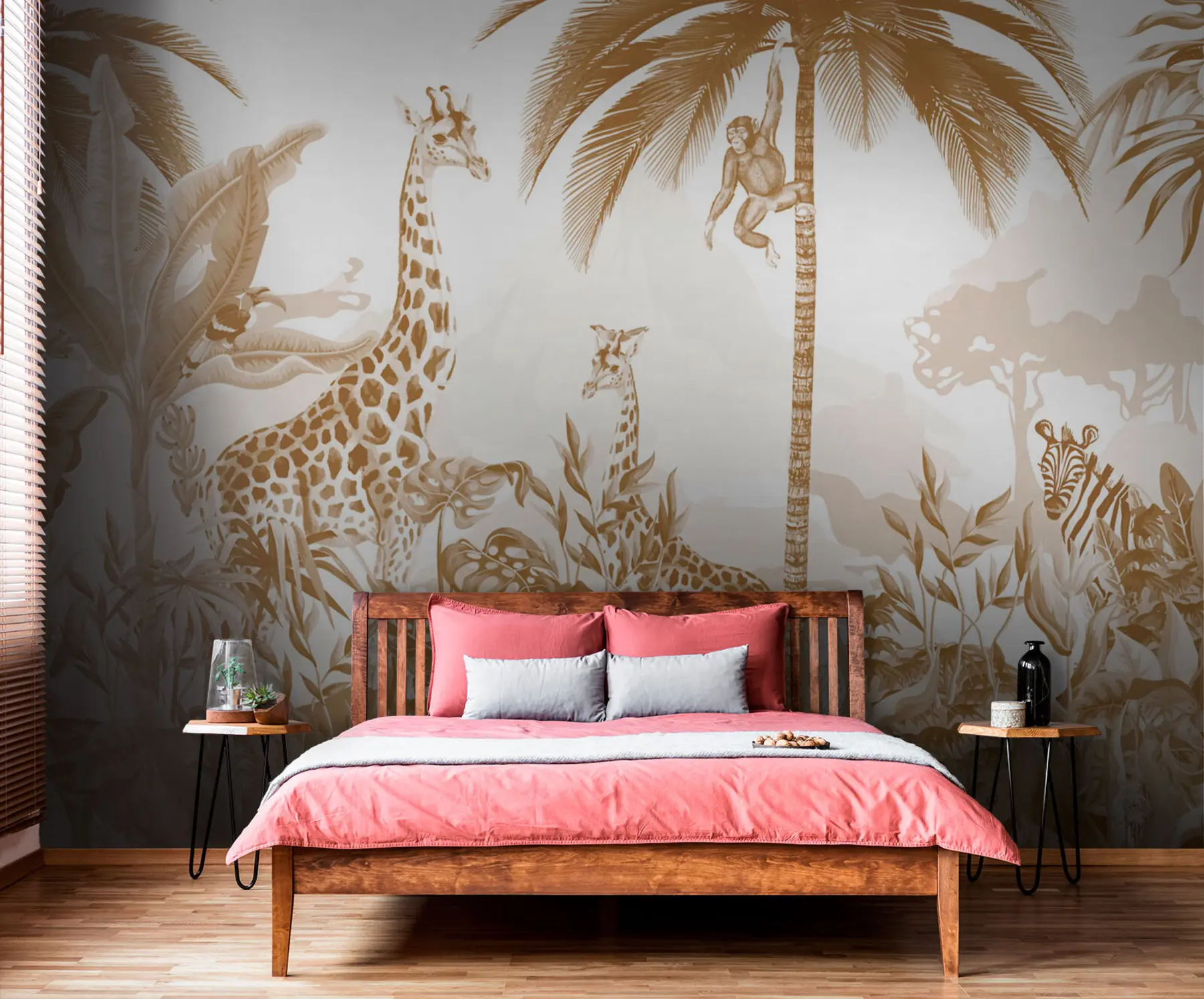 murales de pared Arte monocromo Safari u73542