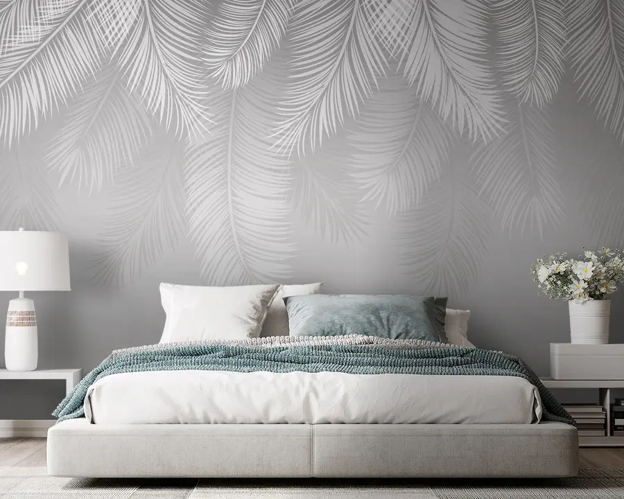 murales de pared Agua, planta y nube u93109