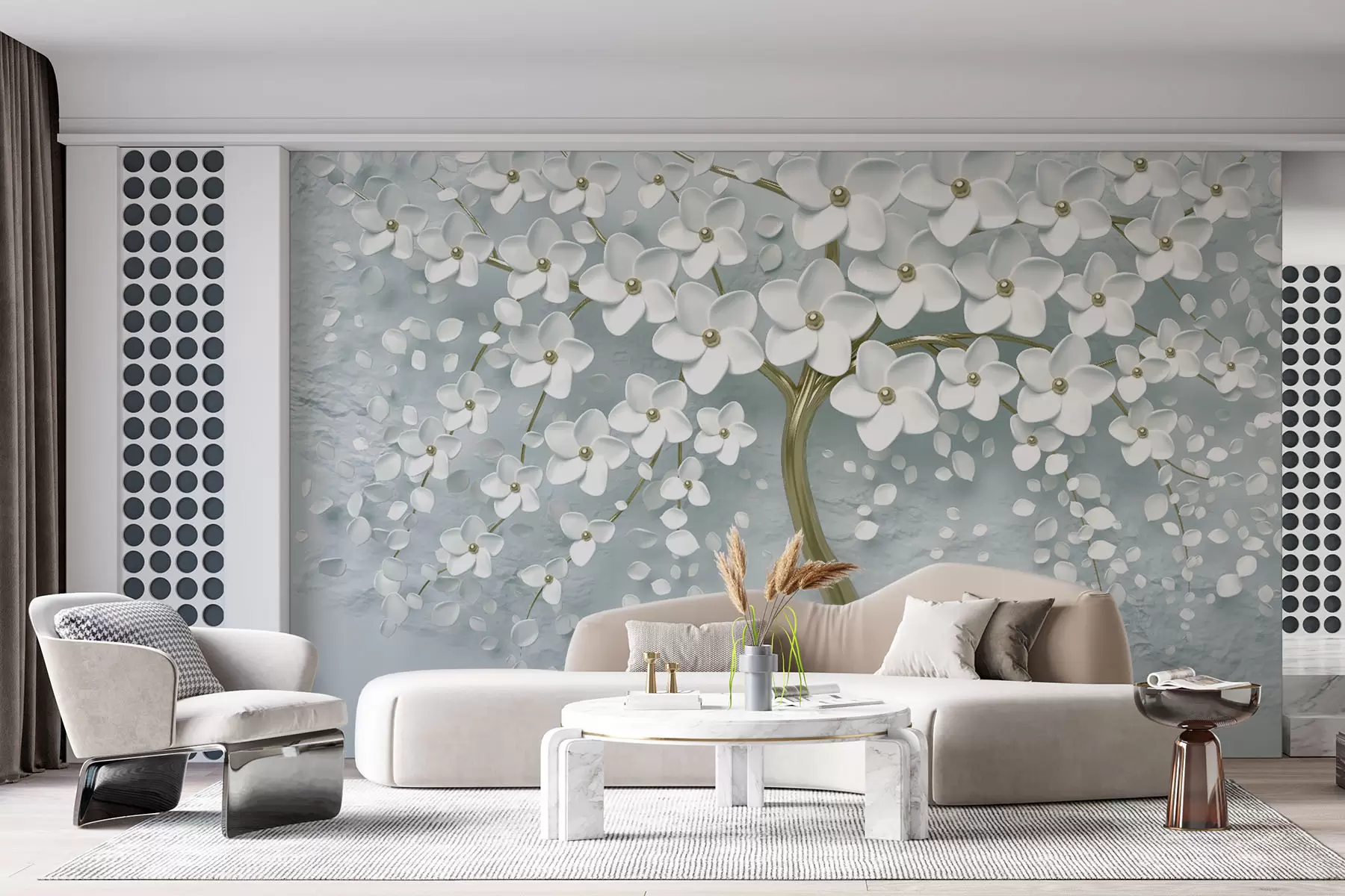 murales de pared Flor, agua y planta u37065v1