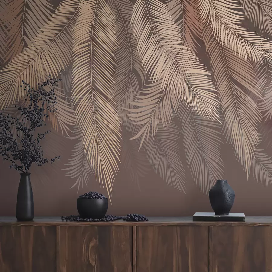 murales de pared Planta, prendas de abrigo y madera u48556v1
