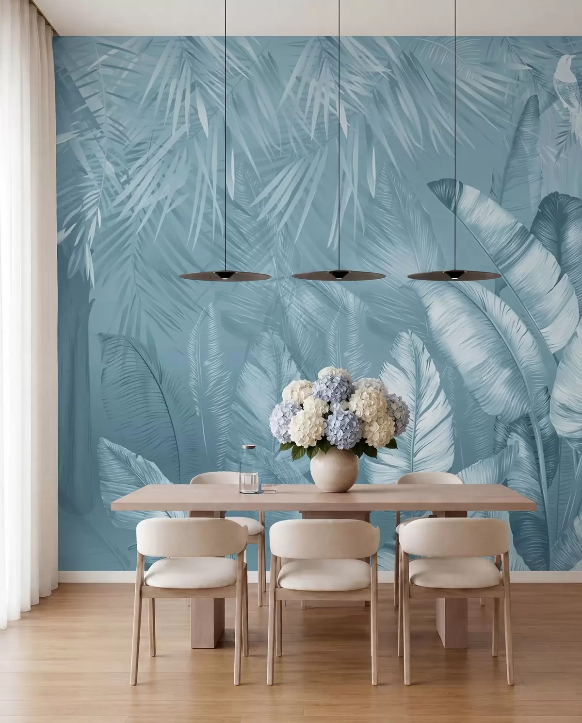 murales de pared Trópicos en azul hielo u50468v3