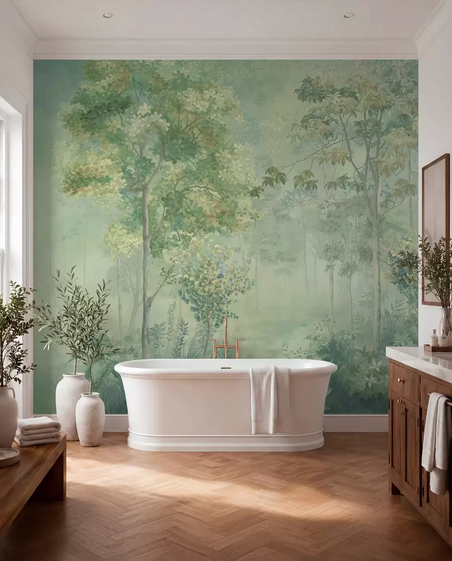 murales de pared Boceto del bosque — Musgo u78448v1