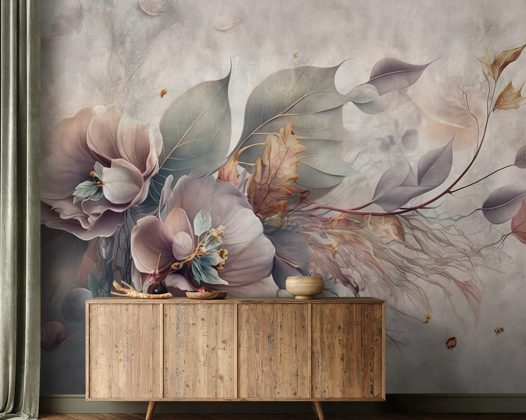 murales de pared Flores de quimera u93930
