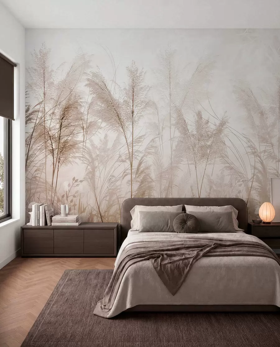 murales de pared Plantas altas en colores pastel u93903