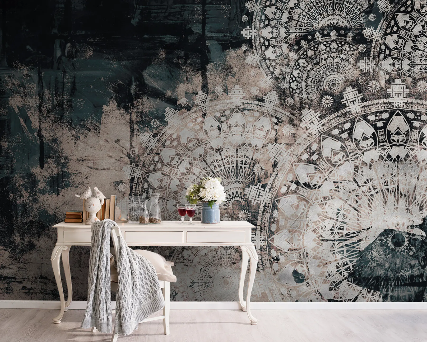 murales de pared Mandala vintage u93958