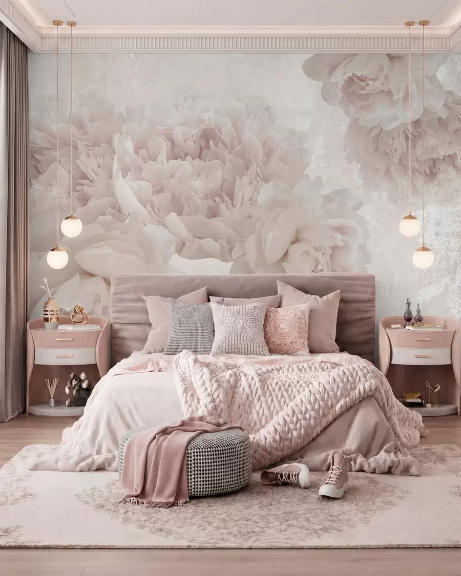 murales de pared Exuberantes hermosos brotes u74487