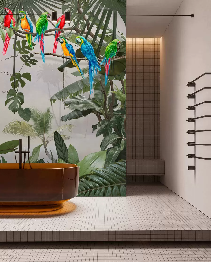 murales de pared Royas en ramas en el bosque tropical u94072