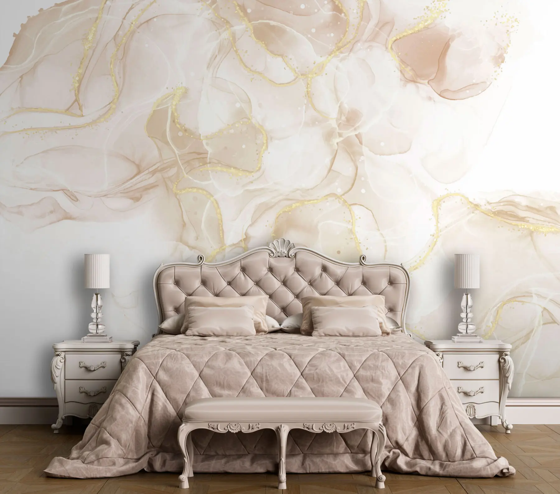 murales de pared Fluido cremoso suave u75374