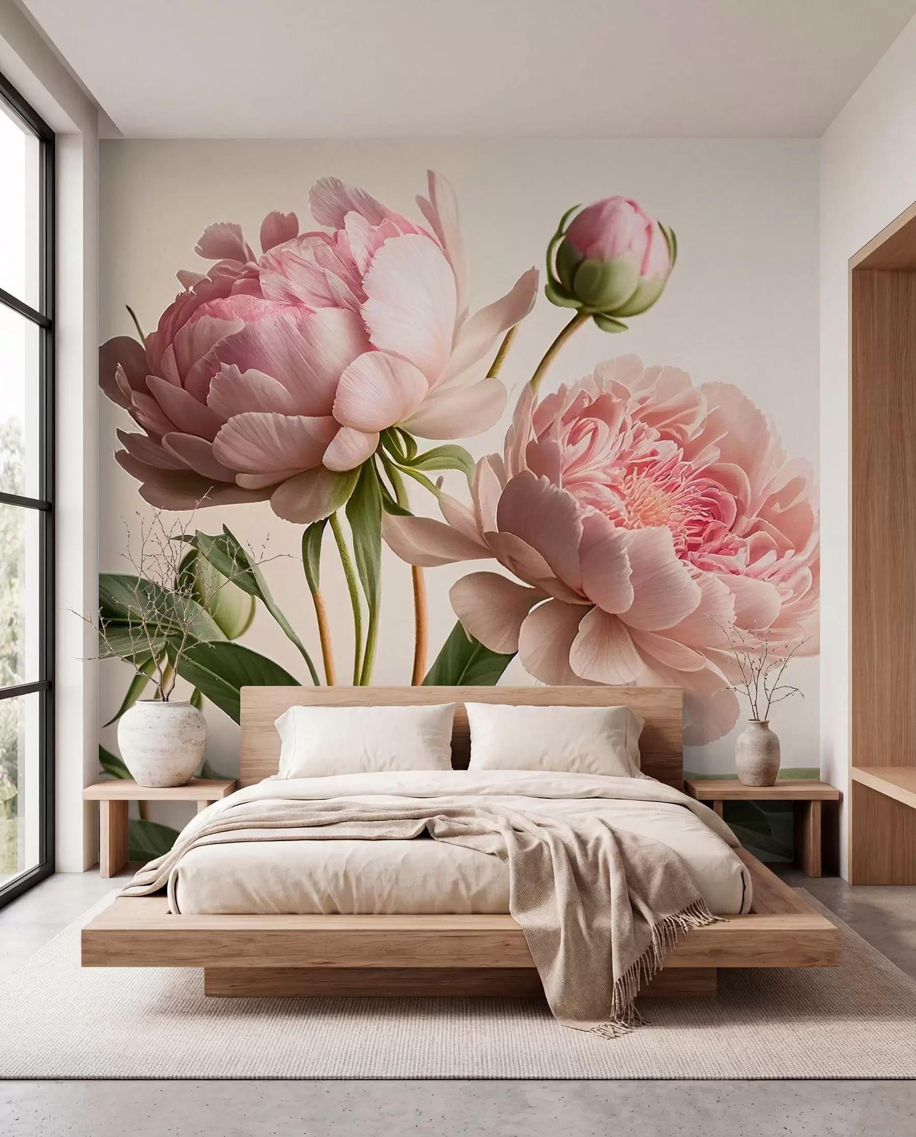 murales de pared flores de acuarela u70658