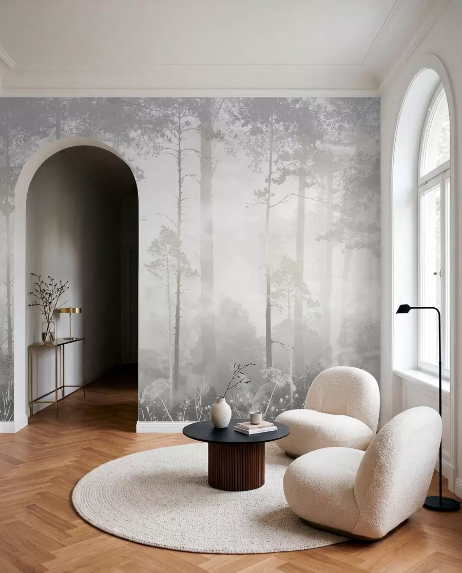 murales de pared Bosque en la niebla u94439