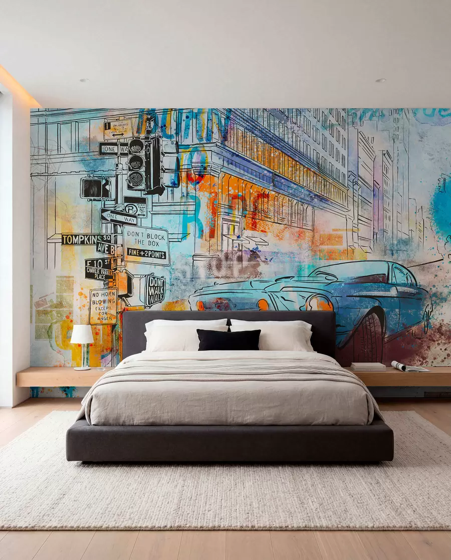 murales de pared máquina de grafiti u75814