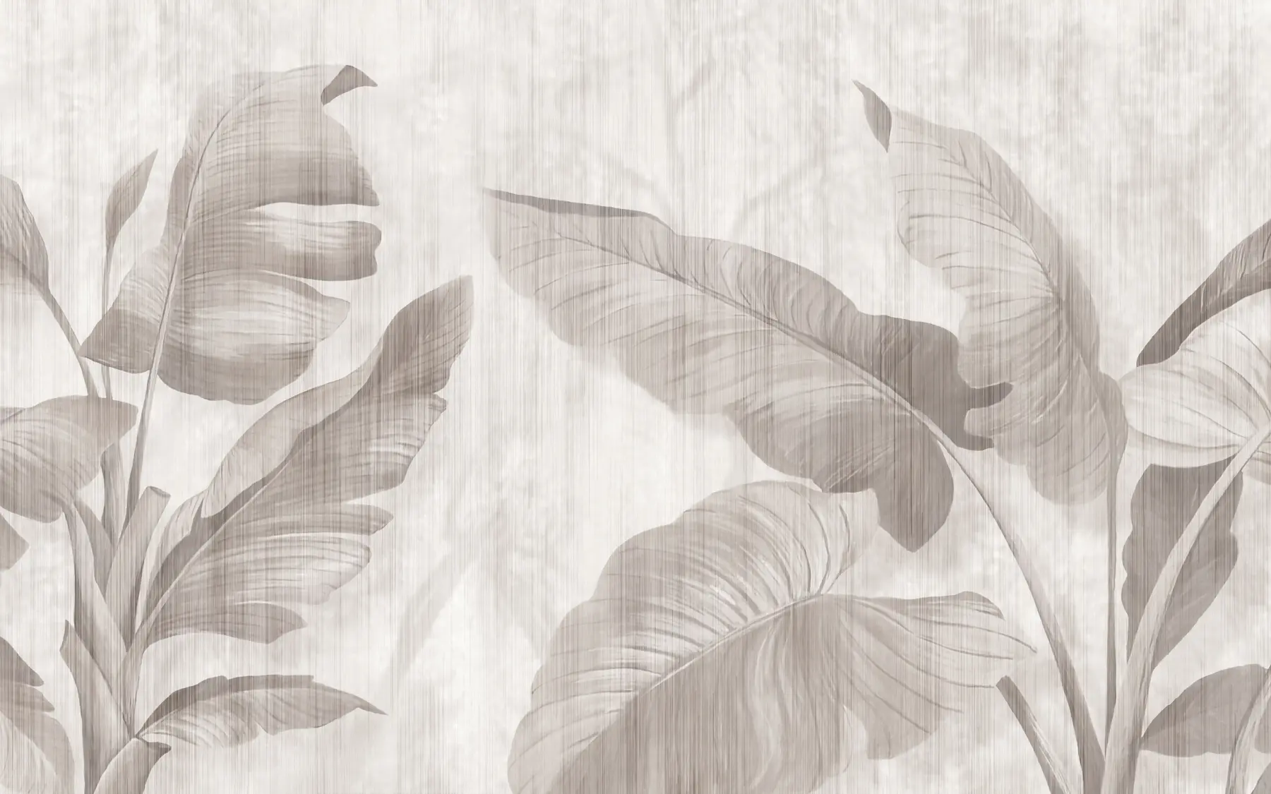 murales de pared Hojas tropicales en estilo grunge u00299