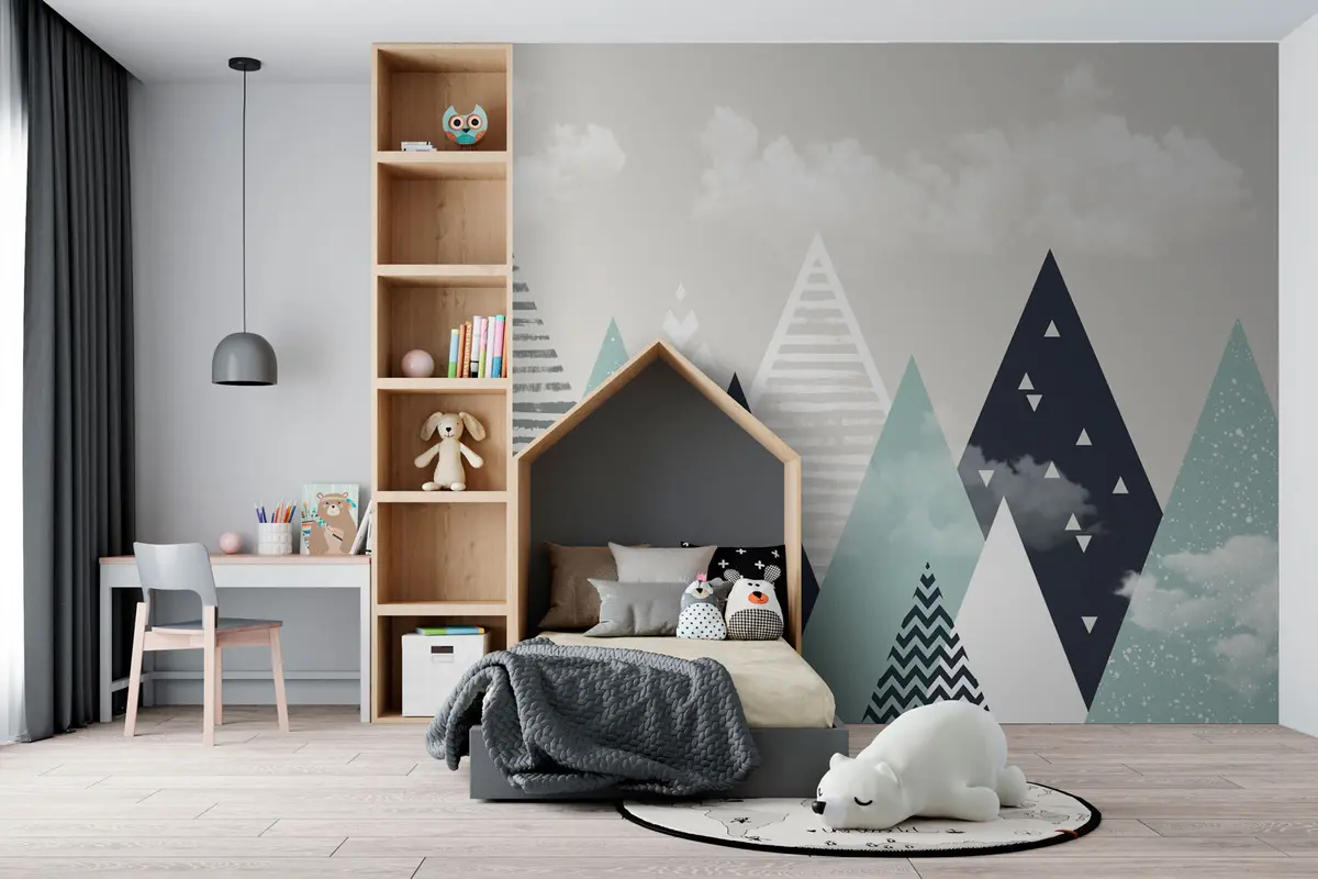 murales de pared Montañas escandinavas para una habitación infantil u94604