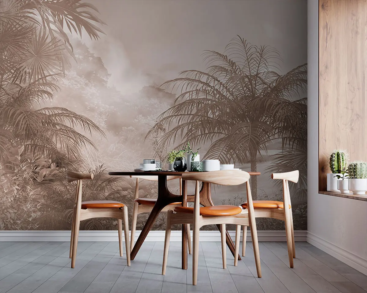 Murales de pared Diseño de papel tapiz de árboles tropicales u95102 murales de pared Diseño de papel tapiz de árboles tropicales u95102