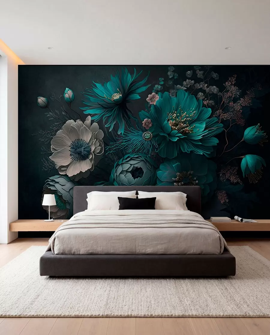 murales de pared flores de la mañana u75405