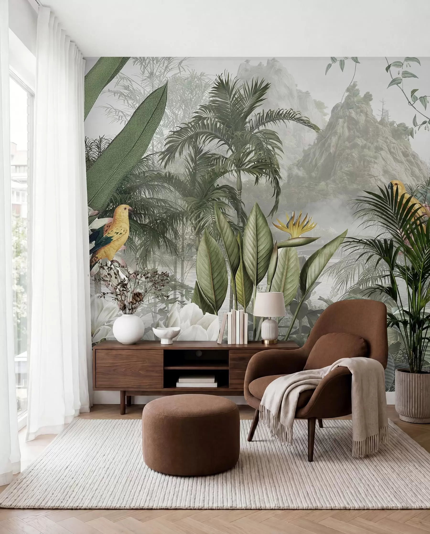 murales de pared selva tropical u95396