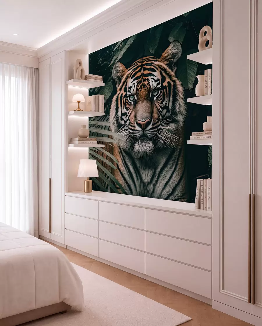 murales de pared Tigre en la selva u95619