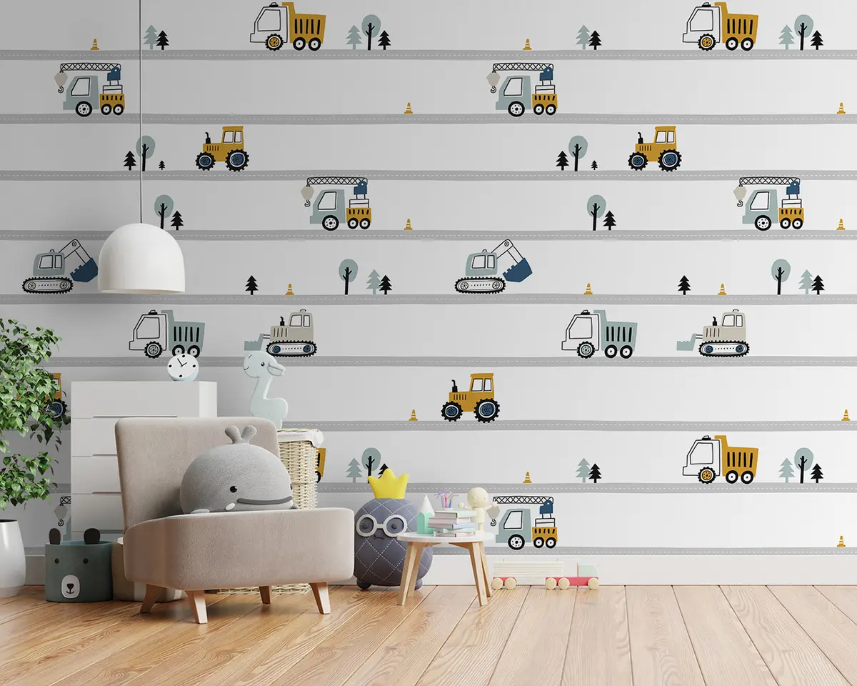 murales de pared Pequeños caminos de obras u96465